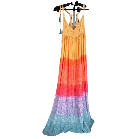 Anthropologie x Carla Weeks Setting Sun Maxi Dress Womens Size Small - Picture 1 of 6